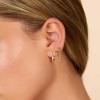 imagePAVOI 14K Gold Earrings Connector Chain for Women Convertible Dangle Chain for Double Piercings30mm Yellow