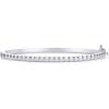 imagePAVOI 14K Gold Plated Cubic Zirconia Bangle Tennis Bracelets for Women  Classic Love Cuff Bangle BraceletsWhite Gold