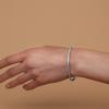 imagePAVOI 14K Gold Plated Cubic Zirconia Bangle Tennis Bracelets for Women  Classic Love Cuff Bangle BraceletsWhite Gold