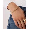 imagePAVOI 14K Gold Plated Cubic Zirconia Bangle Tennis Bracelets for Women  Classic Love Cuff Bangle BraceletsYellow Gold