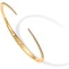 imagePAVOI 14K Gold Plated Cubic Zirconia Claw Bangle Bracelet  Elegant CZ Cuff Bracelets for WomenYellow Gold
