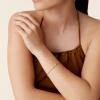 imagePAVOI 14K Gold Plated Lightweight Chain Bracelet  Curb Link and Cable Chain Bracelets for WomenYellow Gold