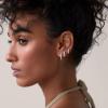 imagePAVOI 18K Gold Plated 925 Sterling Silver Posts 3 Pairs Hoop Earrings Set for Women  Huggie Earring PackCubic Zirconia