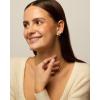 imagePAVOI 18K Gold Plated Sterling Silver Posts Small Hoop Earrings for Women  Trendy Geometric Plain Chunky Huggie Earscape Piercing Pack  Everyday Gold Hoop Earrings Set4Piece Set