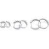 imagePAVOI 18K Gold Plated Sterling Silver Posts Small Hoop Earrings for Women  Trendy Geometric Plain Chunky Huggie Earscape Piercing Pack  Everyday Gold Hoop Earrings SetWide