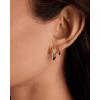 imagePAVOI 18K Gold Plated Sterling Silver Posts Small Hoop Earrings for Women  Trendy Geometric Plain Chunky Huggie Earscape Piercing Pack  Everyday Gold Hoop Earrings SetRectangle