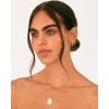 imagePAVOI 18K Gold Plated Sterling Silver Posts Small Hoop Earrings for Women  Trendy Geometric Plain Chunky Huggie Earscape Piercing Pack  Everyday Gold Hoop Earrings SetThin Hoops