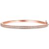 imagePAVOI 14K Gold Plated Cubic Zirconia Bangle Tennis Bracelets for Women  Classic Love Cuff Bangle BraceletsRose Gold
