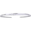 imagePAVOI 14K Gold Plated Cubic Zirconia Claw Bangle Bracelet  Elegant CZ Cuff Bracelets for WomenWhite Gold