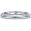 imagePAVOI 14K Gold Plated Stackable Ring Pack for Women  Waterproof Stainless Steel Dainty Layering Thin Rings SetWhite Gold