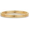 imagePAVOI 14K Gold Plated Stackable Ring Pack for Women  Waterproof Stainless Steel Dainty Layering Thin Rings SetYellow Gold