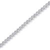 imagePAVOI 14K Gold Plated 2mm Cubic Zirconia Honeycomb Tennis Bracelet  Gold Bracelet for Women  SizeS 6575 Inch7 Inches