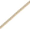 imagePAVOI 14K Gold Plated 2mm Cubic Zirconia Honeycomb Tennis Bracelet  Gold Bracelet for Women  SizeS 6575 Inch7 Inches