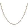 imagePAVOI 14K Gold Plated 3mm Simulated Diamond Tennis Necklace for Women  Tennis Chain  Chunky Long Gold Necklace for Women Sizes 15quot and 18quotYellow Gold