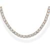 imagePAVOI 14K Gold Plated 3mm Simulated Diamond Tennis Necklace for Women  Tennis Chain  Chunky Long Gold Necklace for Women Sizes 15quot and 18quotYellow Gold
