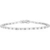 imagePAVOI 14K Gold Plated CZ Tennis Bracelet For Women  Classic Emerald Cut Simulated Diamond Bracelet65 Inches