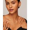 imagePAVOI 14K Gold Plated Cubic Zirconia Heart Necklace  Cute Dainty Love Pendant Necklaces for WomenWhite Gold