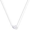 imagePAVOI 14K Gold Plated Cubic Zirconia Heart Necklace  Cute Dainty Love Pendant Necklaces for WomenWhite Gold