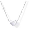 imagePAVOI 14K Gold Plated Cubic Zirconia Heart Necklace  Cute Dainty Love Pendant Necklaces for WomenWhite Gold