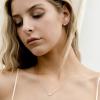 imagePAVOI 14K Gold Plated Cubic Zirconia Heart Necklace  Cute Dainty Love Pendant Necklaces for WomenWhite Gold
