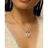 imagePAVOI 14K Gold Plated Cubic Zirconia Heart Necklace  Cute Dainty Love Pendant Necklaces for WomenWhite Gold