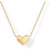 imagePAVOI 14K Gold Plated Cubic Zirconia Heart Necklace  Cute Dainty Love Pendant Necklaces for WomenYellow Gold
