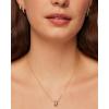 imagePAVOI 14K Gold Plated Cubic Zirconia Rondelle Pendant Necklace for Women  TwoToned Dainty CZ NecklacesYellow Gold