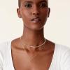 imagePAVOI 14K Gold Plated Layering Necklaces  Stylish Minimalist Design Pendant Necklaces  Bar Lotus Disc Dog Tag Horizontal Bar Pendants for WomenRose Gold