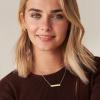 imagePAVOI 14K Gold Plated Layering Necklaces  Stylish Minimalist Design Pendant Necklaces  Bar Lotus Disc Dog Tag Horizontal Bar Pendants for WomenYellow Gold