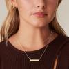 imagePAVOI 14K Gold Plated Layering Necklaces  Stylish Minimalist Design Pendant Necklaces  Bar Lotus Disc Dog Tag Horizontal Bar Pendants for WomenYellow Gold