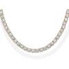 imagePAVOI 14K Gold Plated 3mm Simulated Diamond Tennis Necklace for Women  Tennis Chain  Chunky Long Gold Necklace for Women Sizes 15quot and 18quotYellow Gold
