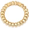 imagePAVOI 14K Gold Plated Chunky Ribbed Texture Bracelet for Women Gold Statement Jewelry PieceYellow Gold