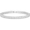 imagePAVOI 14K Gold Plated Cubic Zirconia Classic Tennis Bracelet  Gold Bracelets for Women  4mm CZ Size 6575 InchWhite Gold