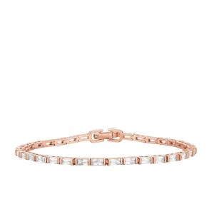 imagePAVOI 14K Gold Plated CZ Tennis Bracelet For Women  Classic Emerald Cut Simulated Diamond Bracelet7 Inches