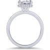 imagePAVOI 14K Gold Plated 35CT Square Radiant Cubic Zirconia Engagement and Promise Ring for Women  Hidden Halo RingWhite Gold