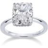 imagePAVOI 14K Gold Plated 35CT Square Radiant Cubic Zirconia Engagement and Promise Ring for Women  Hidden Halo RingWhite Gold