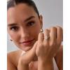 imagePAVOI 14K Gold Plated 35CT Square Radiant Cubic Zirconia Engagement and Promise Ring for Women  Hidden Halo RingWhite Gold