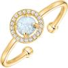 imagePAVOI 14K Gold Plated Adjustable Created Opal Rings  Stacking Rings for WomenHalo