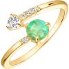 imagePAVOI 14K Gold Plated Adjustable Created Opal Rings  Stacking Rings for WomenWraparound