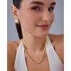 imagePAVOI 14K Gold Plated Chunky Chain Choker Necklaces for Women  Gold Statement Graduated Link Chain Necklace  Bold Oval Link Barbell Links Paperclip ChainsUShaped