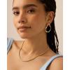 imagePAVOI 14K Gold Plated Chunky Chain Choker Necklaces for Women  Gold Statement Graduated Link Chain Necklace  Bold Oval Link Barbell Links Paperclip ChainsSnake  3MM