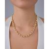 imagePAVOI 14K Gold Plated Chunky Chain Choker Necklaces for Women  Gold Statement Graduated Link Chain Necklace  Bold Oval Link Barbell Links Paperclip ChainsUShaped