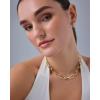 imagePAVOI 14K Gold Plated Chunky Chain Choker Necklaces for Women  Gold Statement Graduated Link Chain Necklace  Bold Oval Link Barbell Links Paperclip ChainsPaperclip