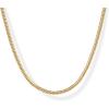 imagePAVOI 14K Gold Plated Chunky Chain Choker Necklaces for Women  Gold Statement Graduated Link Chain Necklace  Bold Oval Link Barbell Links Paperclip ChainsSnake  3MM