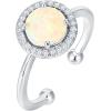 imagePAVOI 14K Gold Plated Crystal Birthstone Rings  Rings For WomenWhite Gold