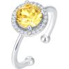 imagePAVOI 14K Gold Plated Crystal Birthstone Rings  Rings For WomenWhite Gold