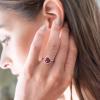 imagePAVOI 14K Gold Plated Crystal Birthstone Rings  Rings For WomenWhite Gold