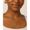 imagePAVOI 14K Gold Plated Dainty Pear Pendant Necklace for Women  Tear Pendant NecklacesWhite Gold