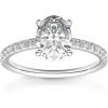 imagePAVOI 14K Gold Plated Engagement Rings for Women  Promise Wedding Band  3CT Cushion Cut Round Oval Cubic Zirconia Fake Engagement RingWhite Gold