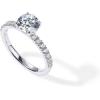 imagePAVOI 14K Gold Plated Engagement Rings for Women  Promise Wedding Band  3CT Cushion Cut Round Oval Cubic Zirconia Fake Engagement RingWhite Gold